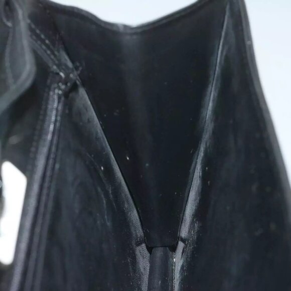 VALENTINO Shoulder Bag Leather Black Auth - Picture 6 of 16